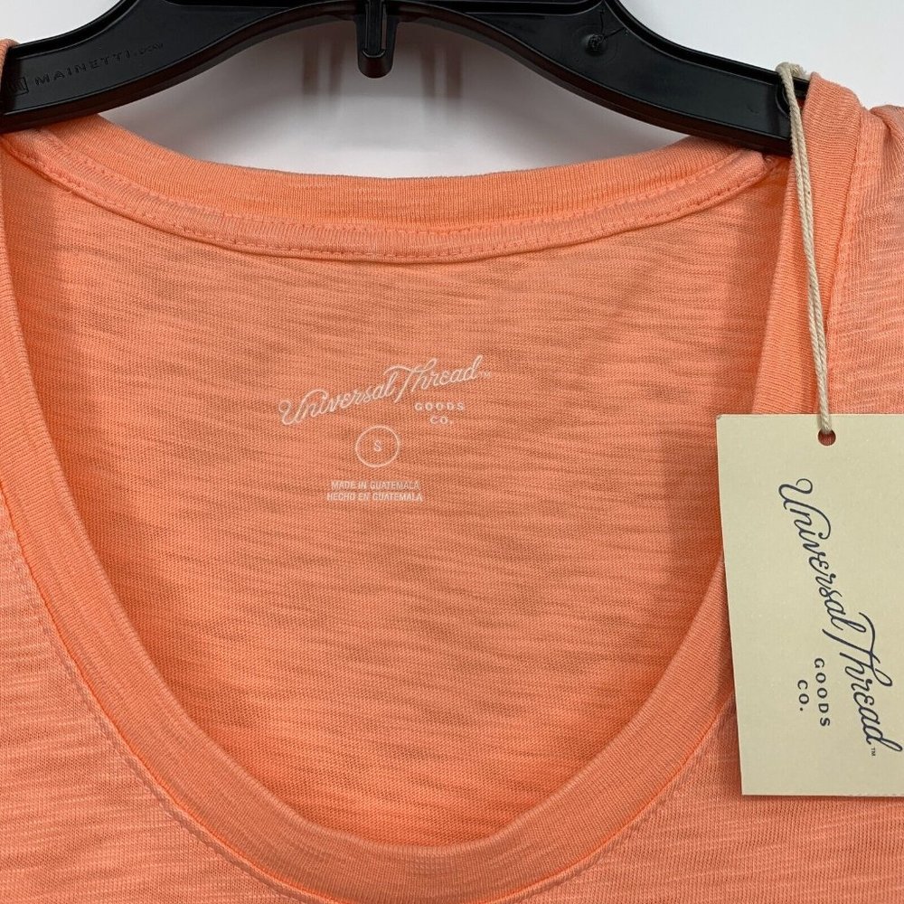 Universal Thread T-Shirt Dress Coral Orange Short Sleeve NWT - Picture 6 of 11